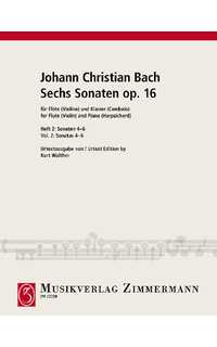 bach j.c. - sonatas v.2 (4-6) (6) - op.16
