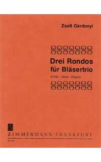 gardonyi z. - rondos (3) (pt) fl/ob/fg -
