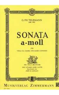telemann g.p. - sonata la m viola y guitarra