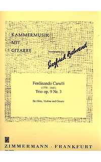 carulli f. - trio (sc+pt) fl/v/g - op.9 nº3