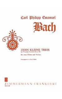 bach c.p. - pequeños trios (10) (2fl y v)