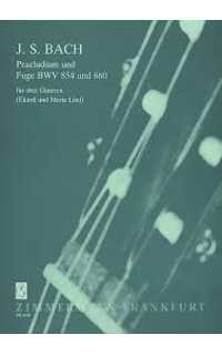 bach j.s. - preludio y fuga bwv854-860 3 guitarras