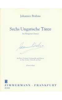 brahms j. - danzas hungaras ( 6) fl(vl)/ch/p