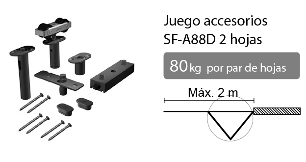 ACCESORIO SAHECO 2H. 008800 SF-A88D JGO.