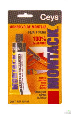 Adhesivo montaje montack inmediato