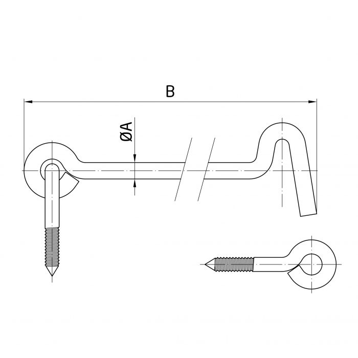 ALDABILLA VENTANA CINCADA Ú 4 X 75 MM 2