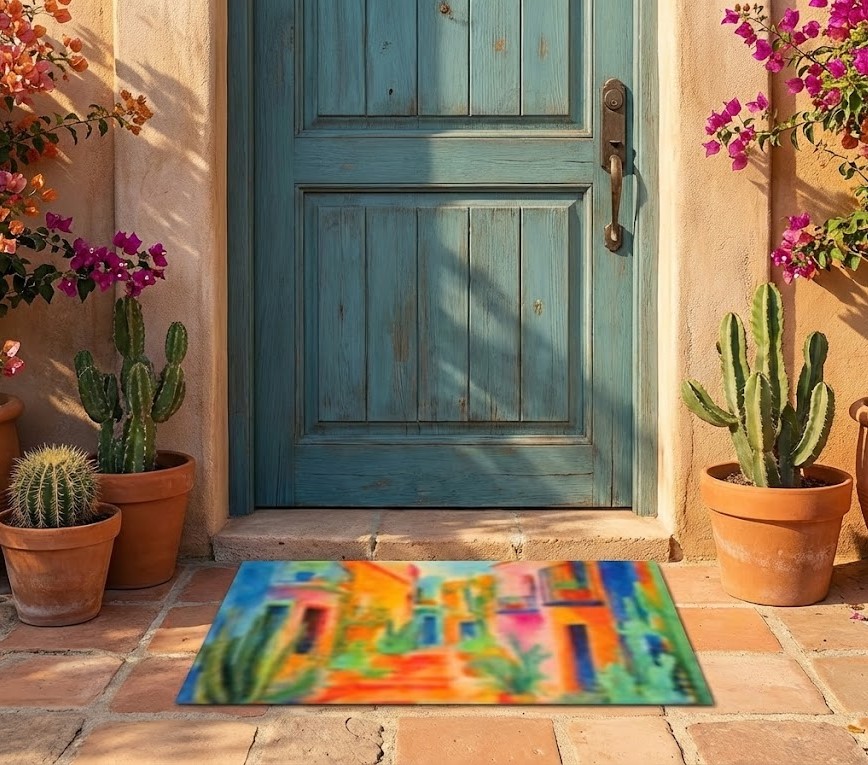 ALFOMBRA CASAS DE COLORES 50 X 75
