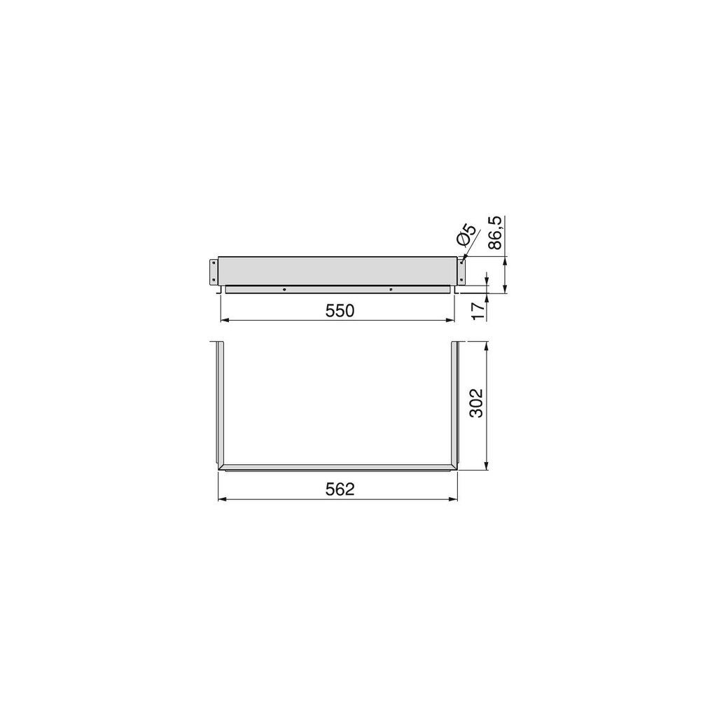 BAJO FREGADERA 562X302X83 3017925 GRIS 2