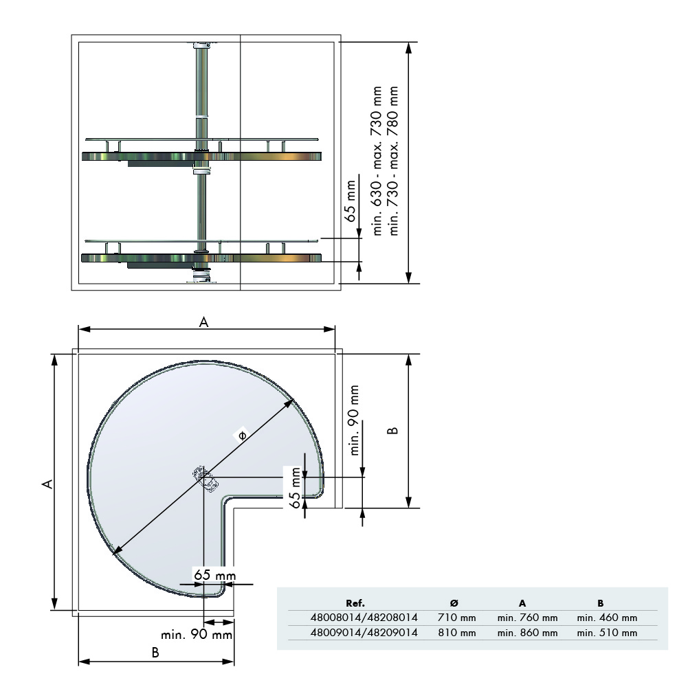 BANDEJA 270º COMPACT 710 ACER 730 A 780 3