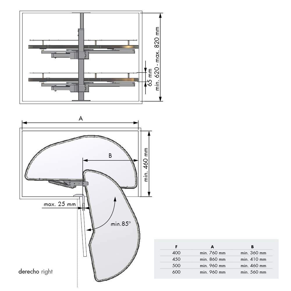 BANDEJA DESLIZANTE DOLPHINACERO CROMO 2