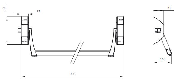 ANTIPANICO EMBUTIR 900 C9 GG 2