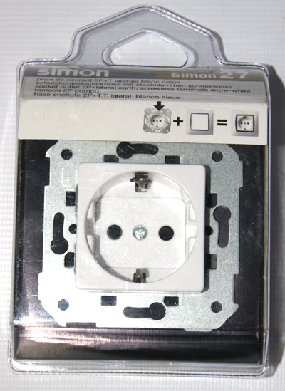 BASE 2P+TT SIMON 27 M2743230B BLANCO