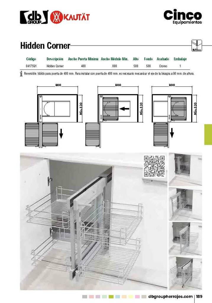 BASTIDOR EXT.HIDDEN CORNER REV.0417591 2