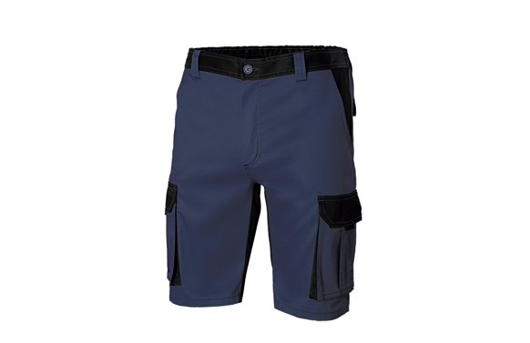 Bermuda poliester / algodon 200 gr solid match navy / negro