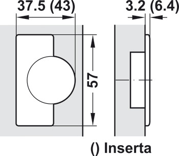 BISAGRA BLUM 71B9650 CLIP FRE ACODA PERF 3