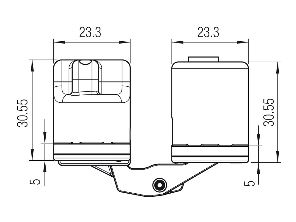 BISAGRA KUBICA K 6200 130 DX DER.DORADO 3