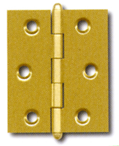 BISAGRA HIERRO LATONADO F.25X25