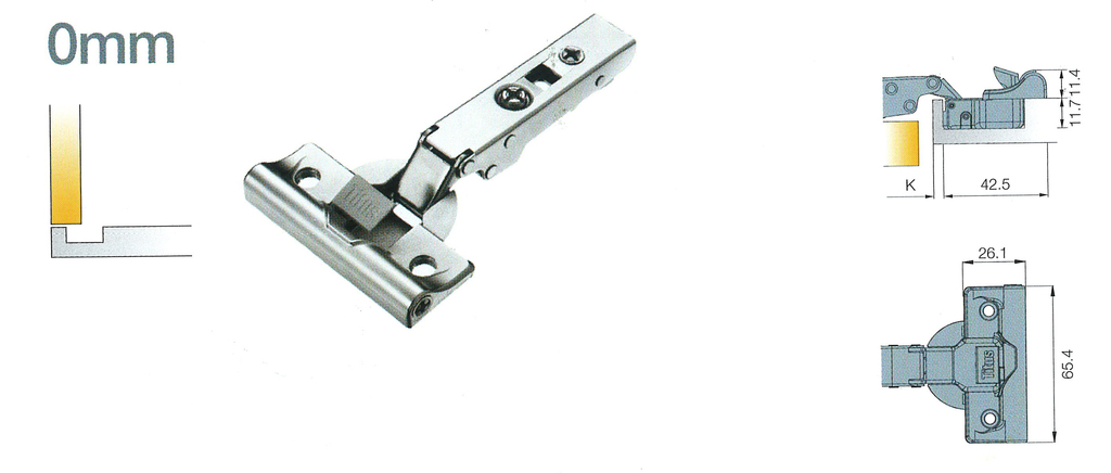 BISAGRA FRENO 701-0AT0-054-00 RECTA 35MM