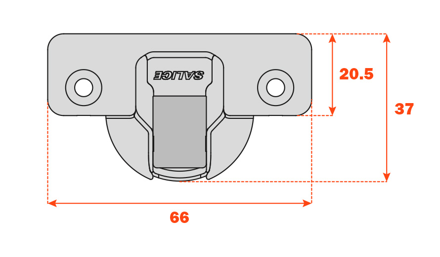 BISAGRA SALICE S700 RECTA FRENO C7A6AE9 3