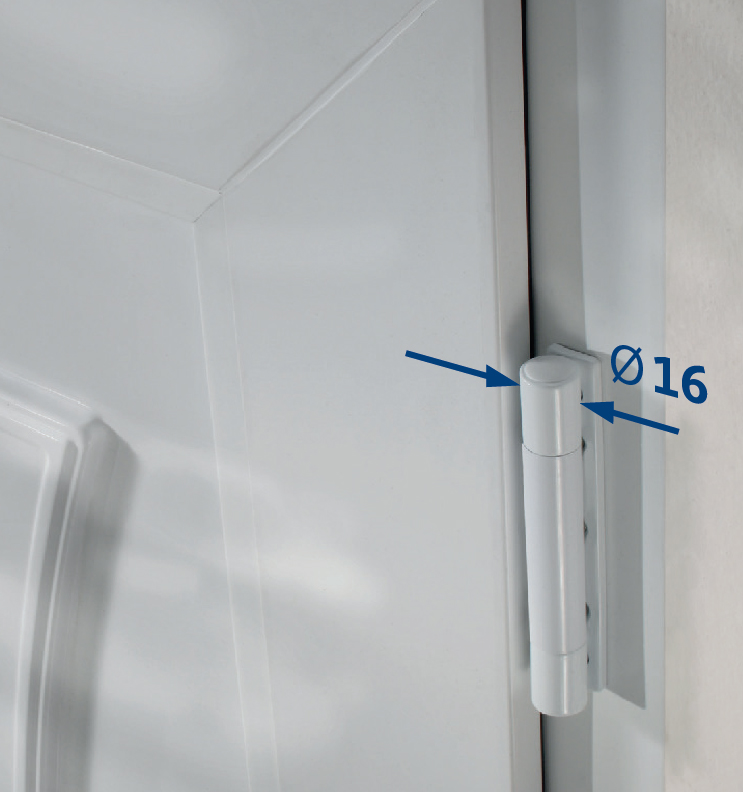 BISAGRA CANAL 16 3D R13 D16 NEGRO 4