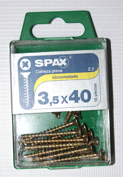 BLISTER SPAX-S CAB.AVELL.BICR. 3.5X40