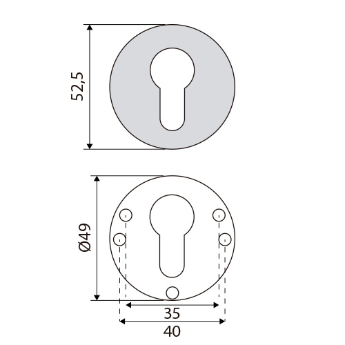 BOCALLAVE REDONDO EQ285Z  CUERO D.50X10 2