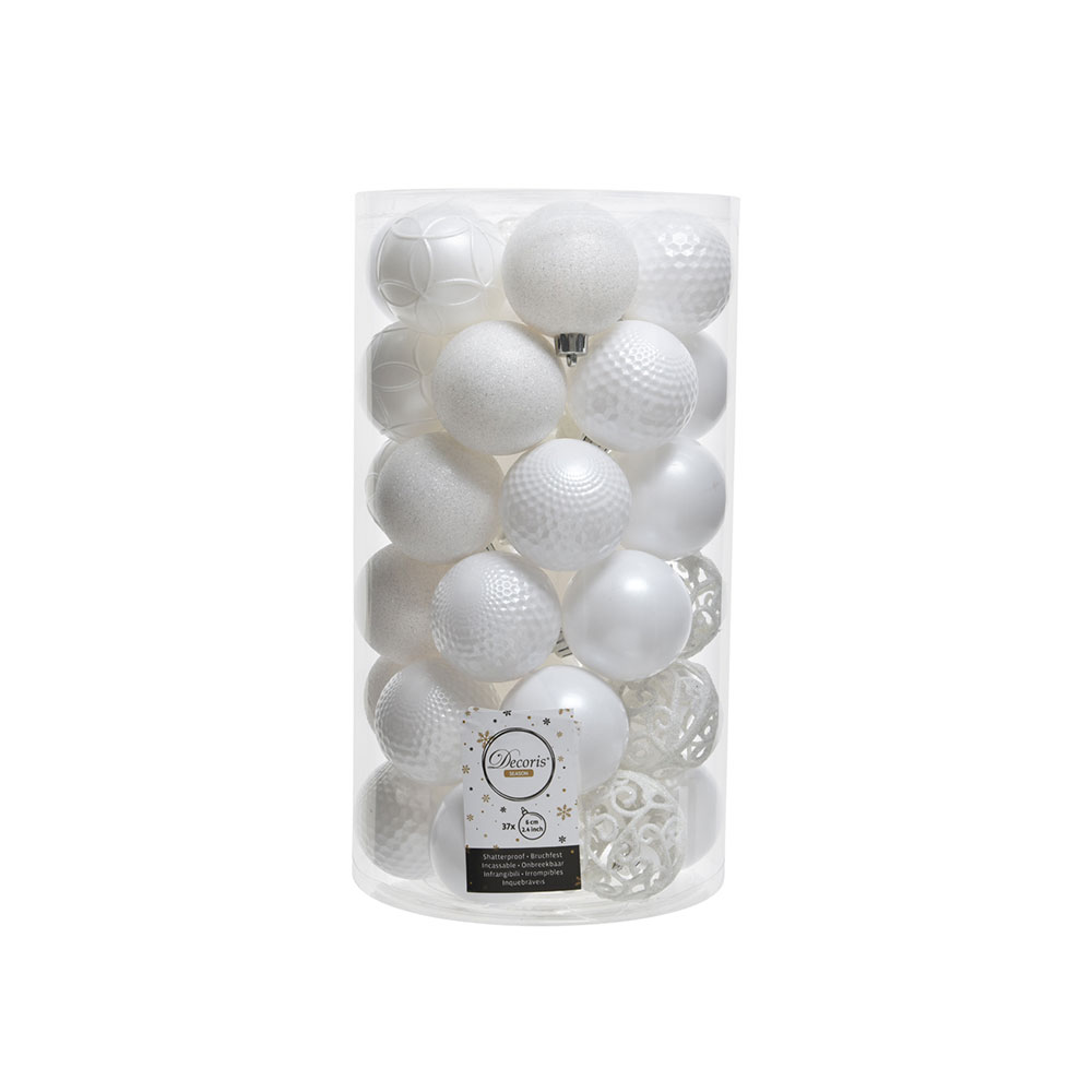 BOLA DECORATIVA 37 BOLAS BLANCAS   72011