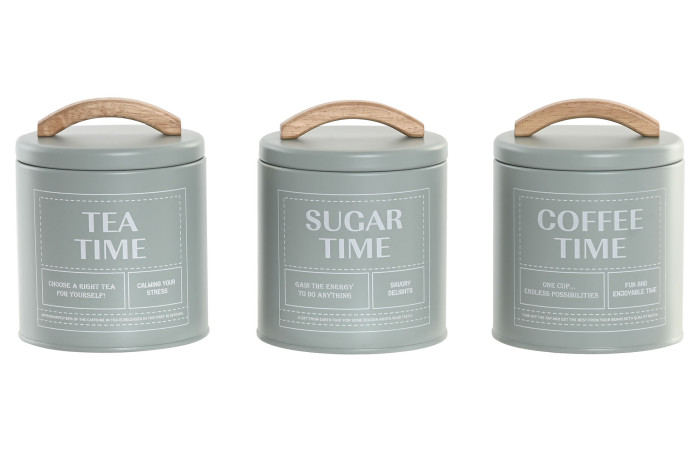 BOTE METAL BAMBU 11X11X14 VERDE MENTA