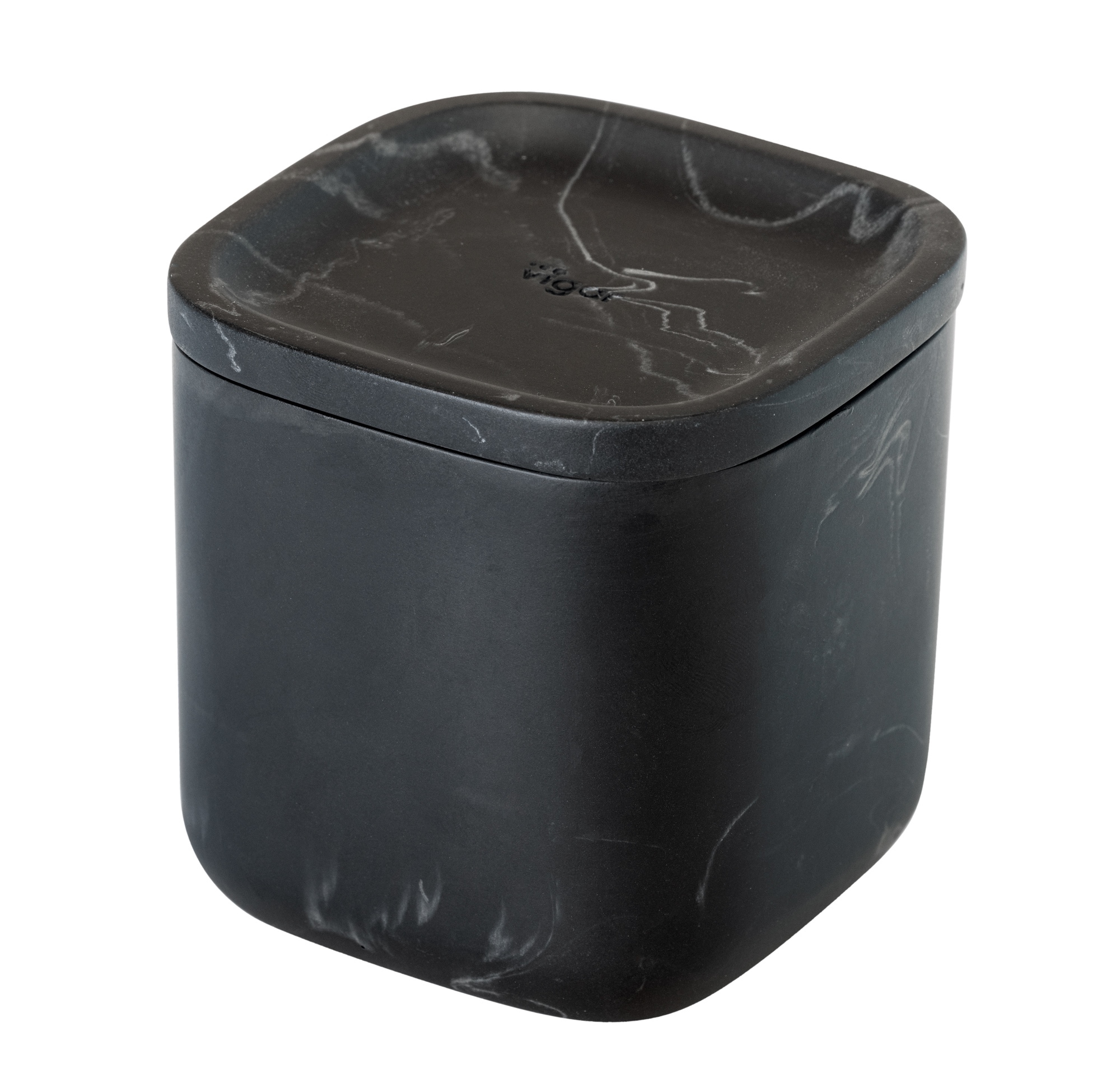 BOTE BAÑO CUADRADO ZENSE MARMOL NEGRO