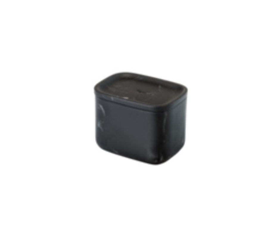 BOTE BAÑO RECTANGULAR ZENSE MARMOL NEGRO