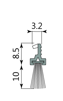 BURLETE SEAL BLANCO 12MM(2,15 MTS) 9003 2