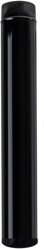 TUBO ESTUFA 175X1000X1.2 VITRIF NEGRO