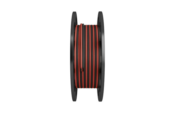 CABLE PARALELO AUDIO 2 X 0200MT ROJO/NEG