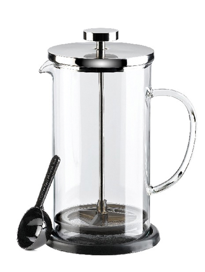 Cafetera embolo cromada