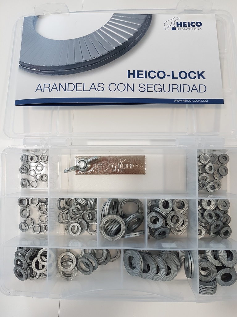 CAJA SURTIDA HEICO-LOCK Nº1 ARANDELAS