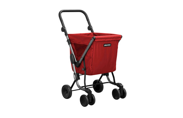 CARRO COMPRA 4 RUEDAS GIR.ROJO
