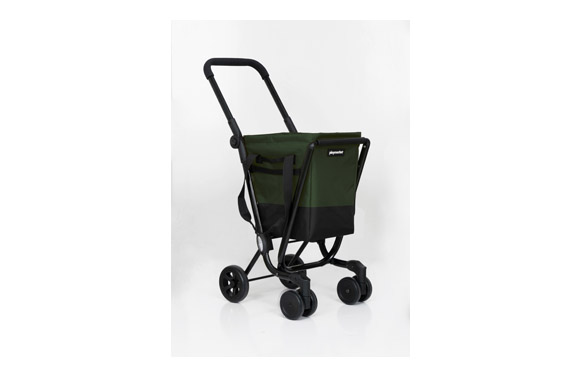CARRO COMPRA 4 RUEDAS GIR.NEGRO - VERDE