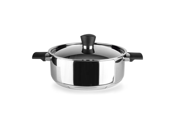 CAZUELA INOX CON TAPA SVEAÚ 20 CM