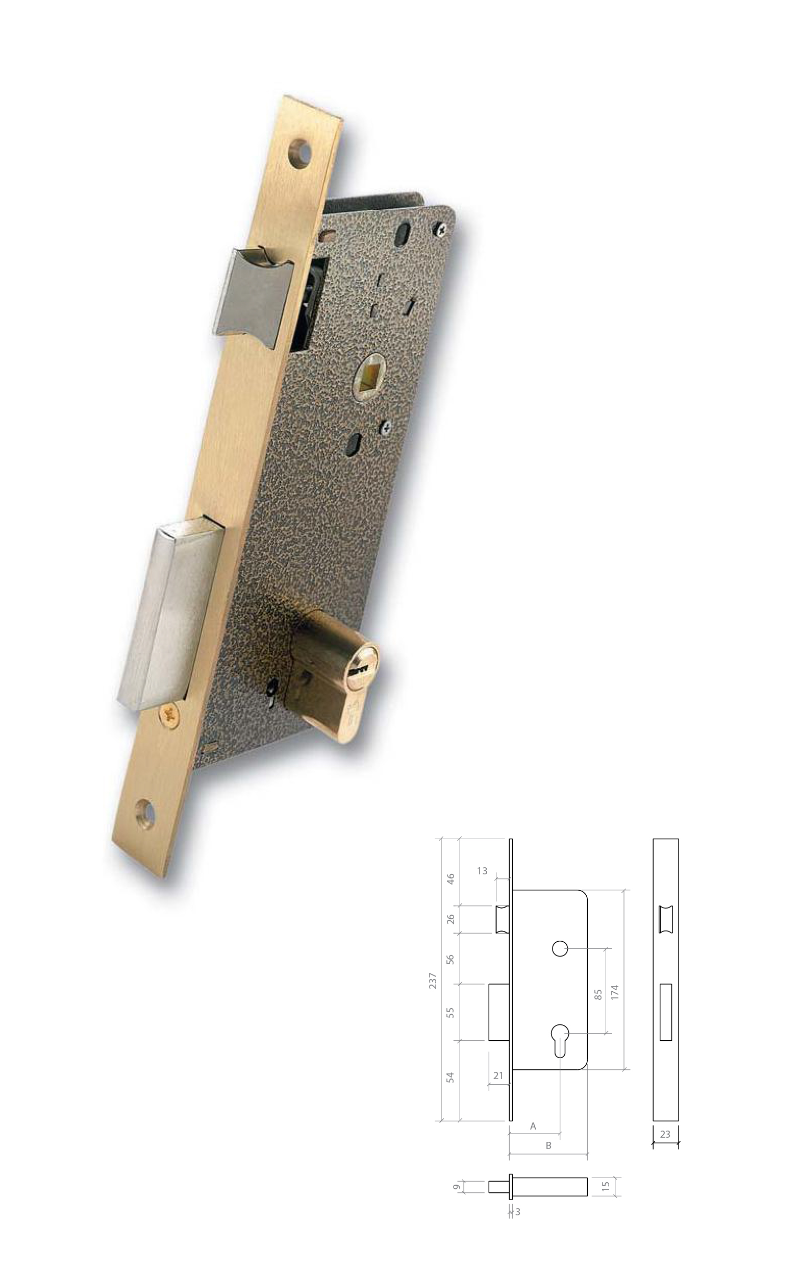 CERRADURA SEG DS-15 EZCURRA 720-40 /70-D