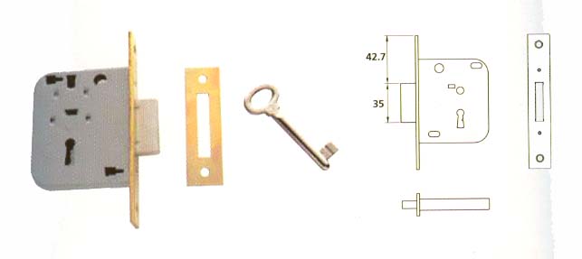 CERRADURA EMBUTIR SERIE 202003-40 H.LATO
