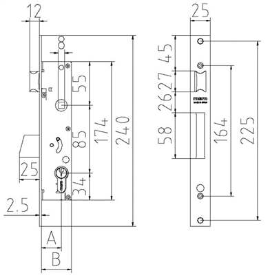 CERRADURA AFACE MCM     2450-30-15 2