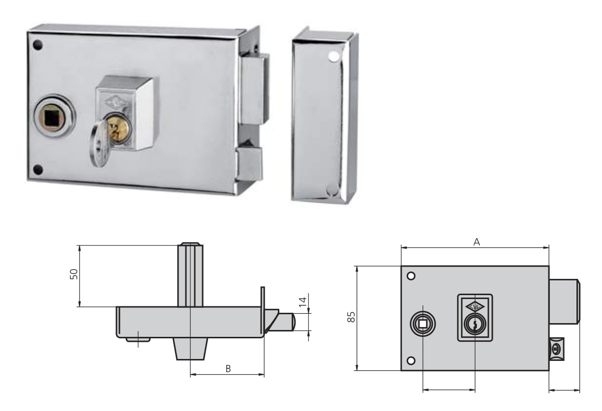 CERRADURA CVL 1125BR  120 I
