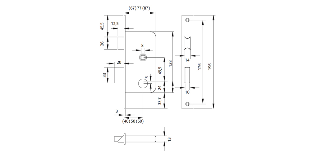 CERRADURA AFACE TESA S/BOMB.4010/P50-HL 3
