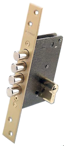 CERRADURA SEGURIDAD EMBUTI701B/50-DS15/6