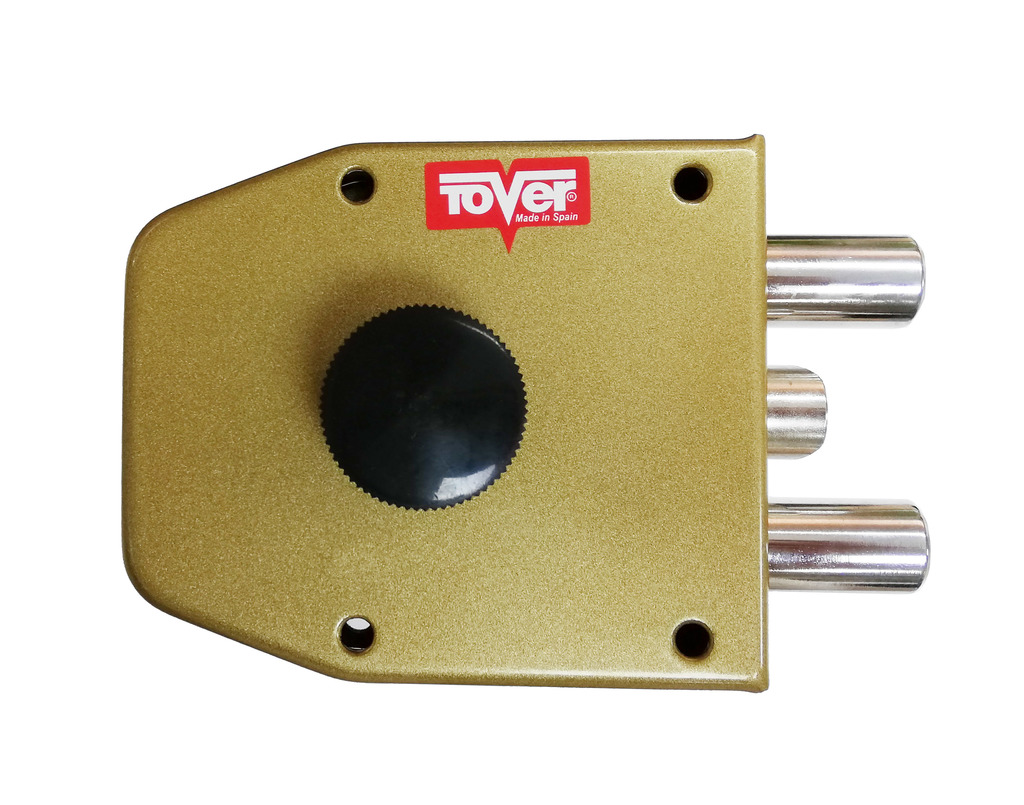 CERRADURA TOVER 5001 IZQ. GOLP.LLAV ORO 1