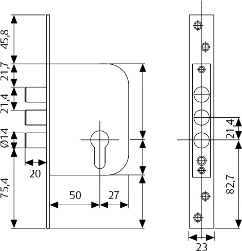 CERRADURA SEGURIDAD TESA    R101B566E 2