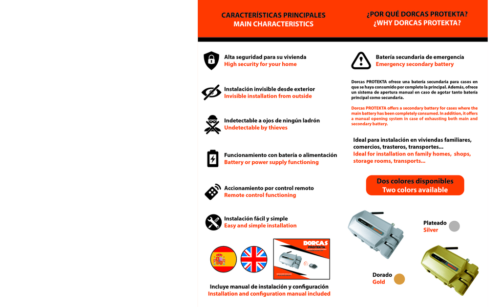 CERRADURA DORCAS PROTEKTA PLATA DPRO 3