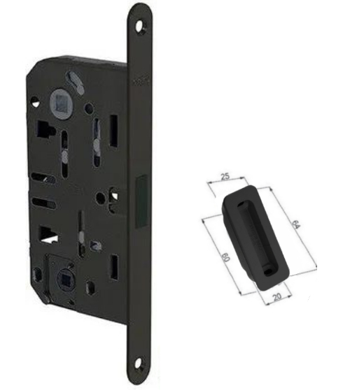 CERRADURA MAGN. P/MULE. B061025093 NEGRO