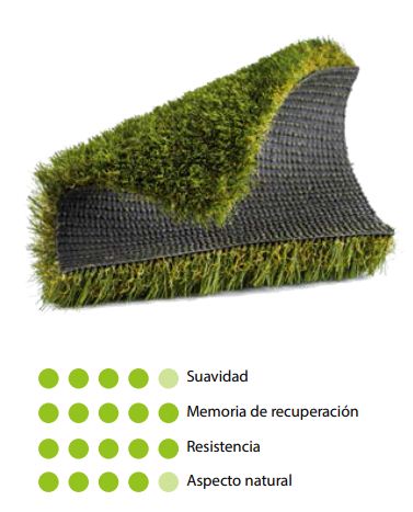 CESPED ARTIFICIAL MONACO 40MM 2 X 20M.