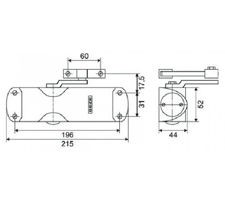 CIERRE HIDR.TS1000 C/RET. BLANCO GEZE 2
